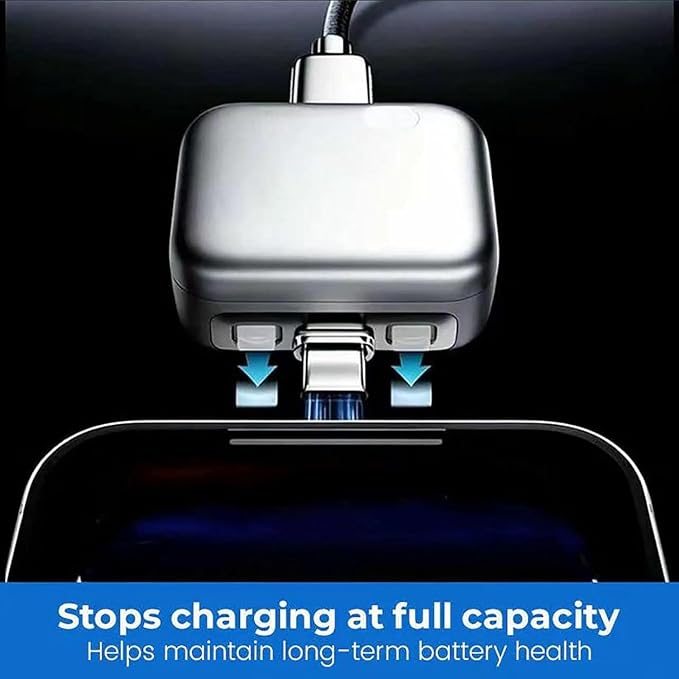 Smart Auto-Stop Charging Adapter, Type-C, 140W Fast Charging & Auto Eject Protection